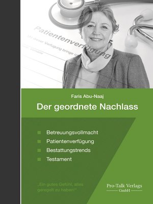 cover image of Der geordnete Nachlass